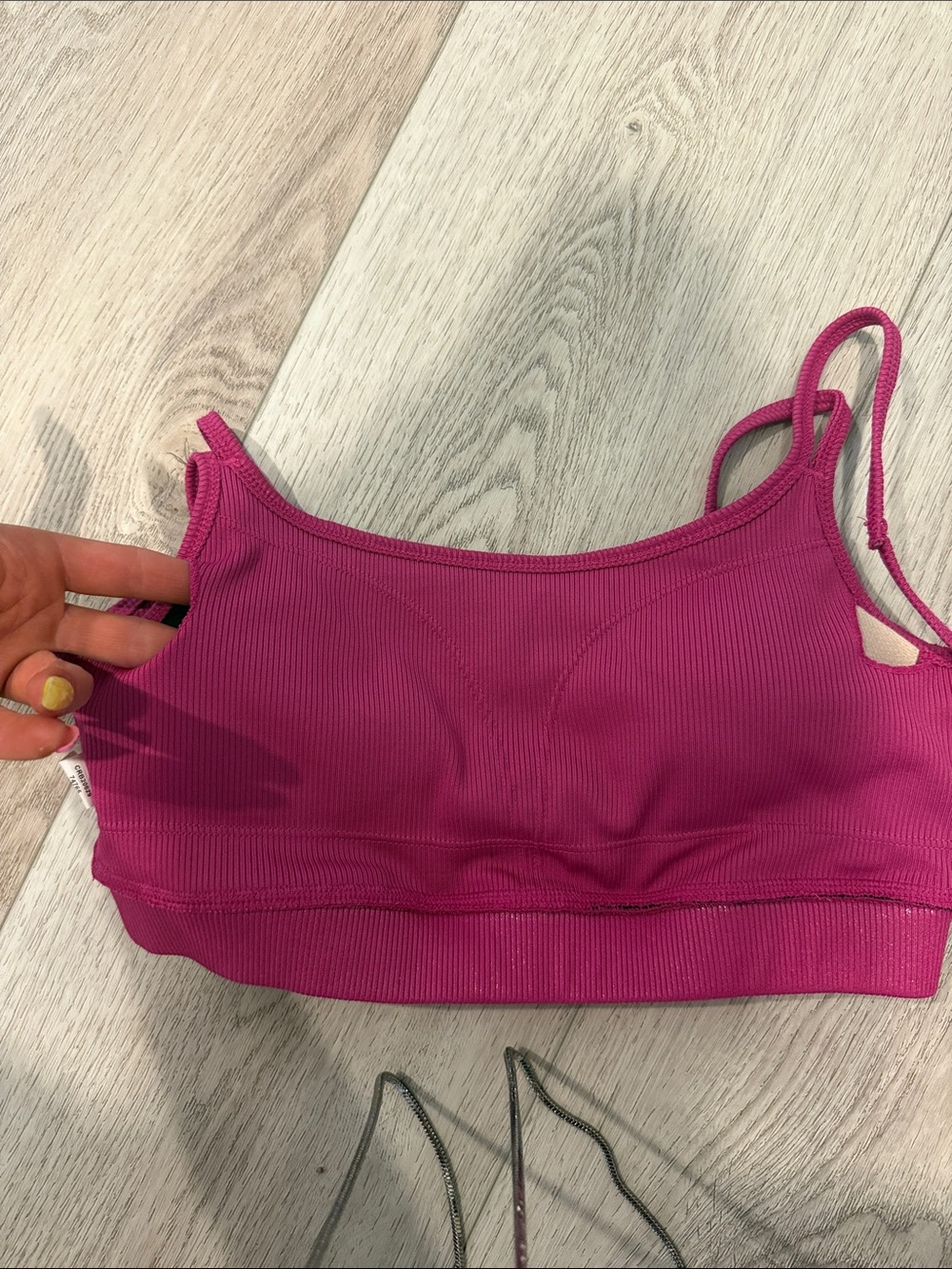 Carbon38 Ribbed Magenta Bralette - Picture 4 of 4